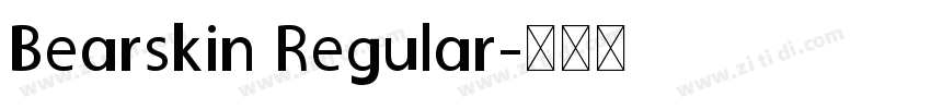 Bearskin Regular字体转换